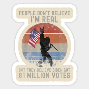 Bigfoot Votes Sticker